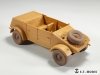 E.T. Model P35-139 WWII German Kübelwagen Type82 Sagged wheels Balloon tyre For TAMIYA Kit 1/35